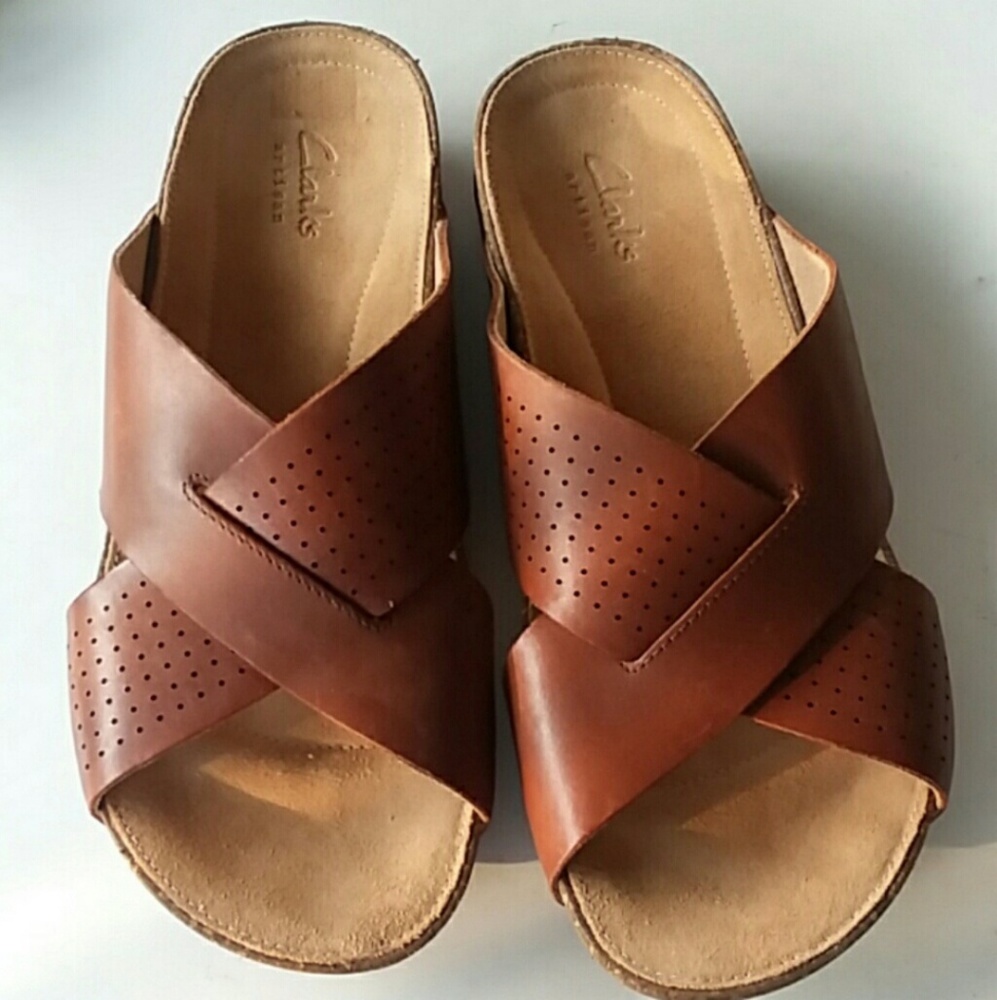 Clark's leather sandals